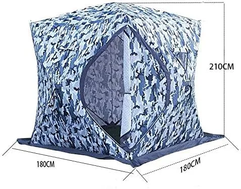 Tent 3-4 Person Use Winter Fishing Use Ice Fish Camping Tent Plus Cotton Outdoor Winter Fishing House (Color : A) (A One Size)