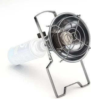 Tent Heater for Camping, Outdoor Portable Butane heater, Small Gas Propane Heater with Control Valve Gas Tank Holder Rapid Heating Energy Winter Warmer for Camp Tent Hiking Fishing