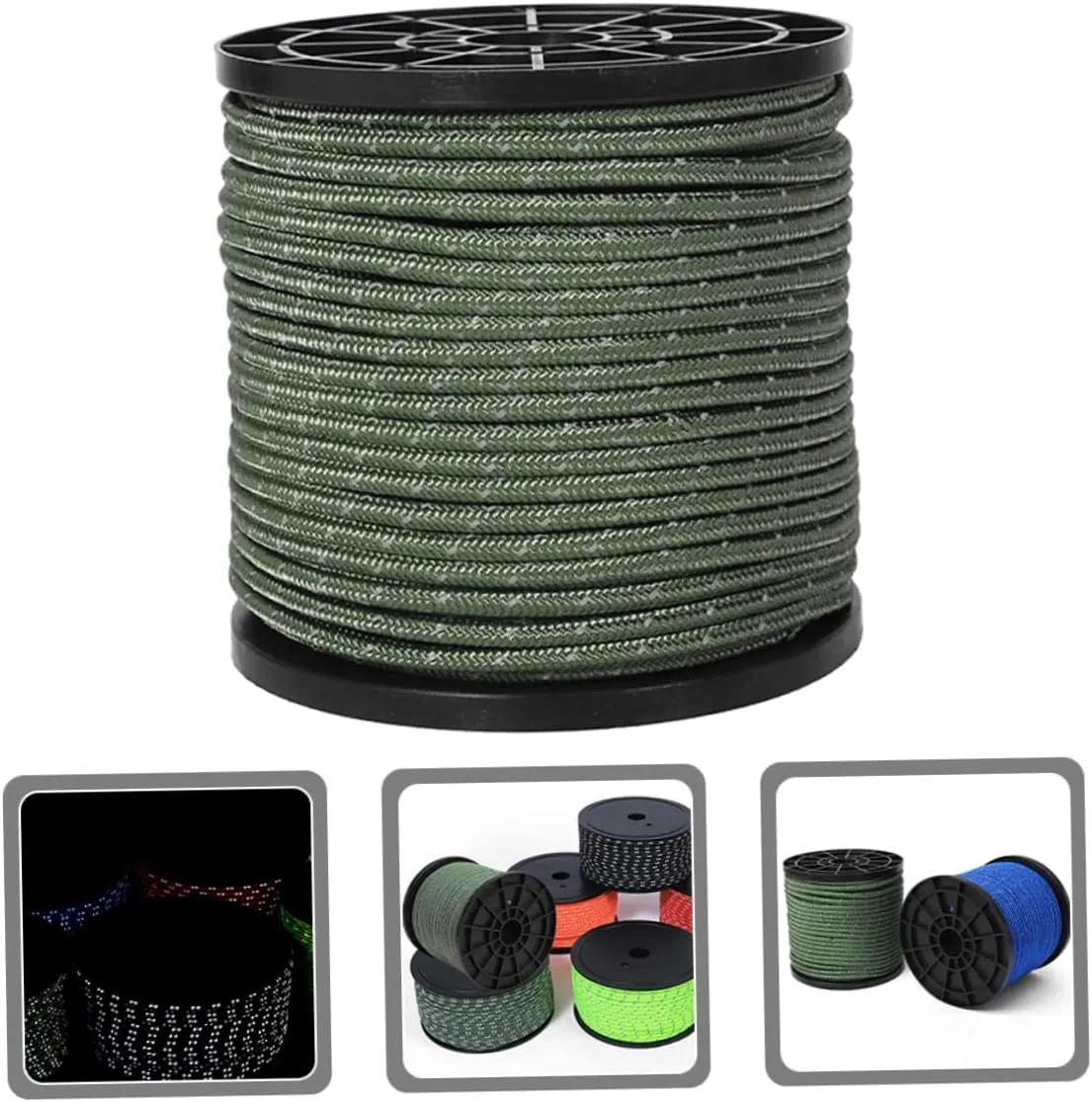 Tent Reflective Rope Outdoor Tents Tent Ropes Reflective Guy Rope Camping Tents Tent Tie Down Reflective