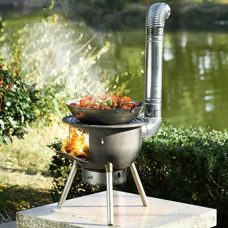Tent Stove, Indoor Wood Stove, Wood Burning Stove, Portable Wood Stove, Tent Heater for Camping,Portable Wood Stove, Suitable for Home Heating Cooking, Outdoor Travel Picnic BBQ
