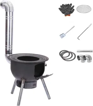 Tent Stove, Indoor Wood Stove, Wood Burning Stove, Portable Wood Stove, Tent Heater for Camping,Portable Wood Stove, Suitable for Home Heating Cooking, Outdoor Travel Picnic BBQ