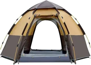 Tents for Camping, Family Camping Tent, Double Layer Outdoor Tent, Waterproof Windproof Tents for Camping, Suitable for Camping Traveling and Outdoor