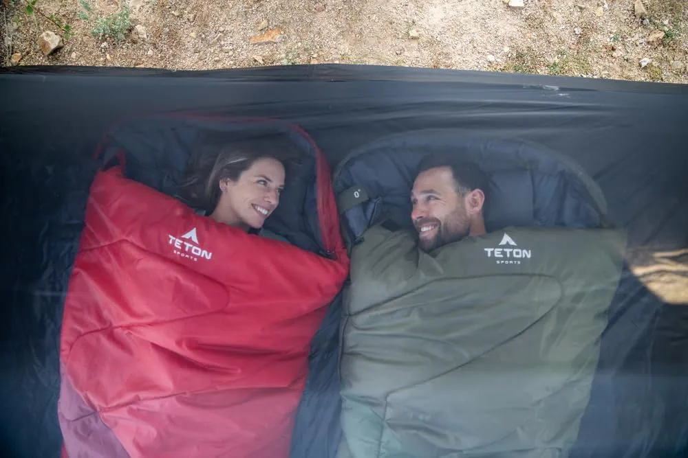 Teton Celsius Regular, -25F, 20F, 0F Degree Sleeping Bags, All Weather Bag for Adults and Kids, Camping Made Easy and Warm, Travel Sack Included