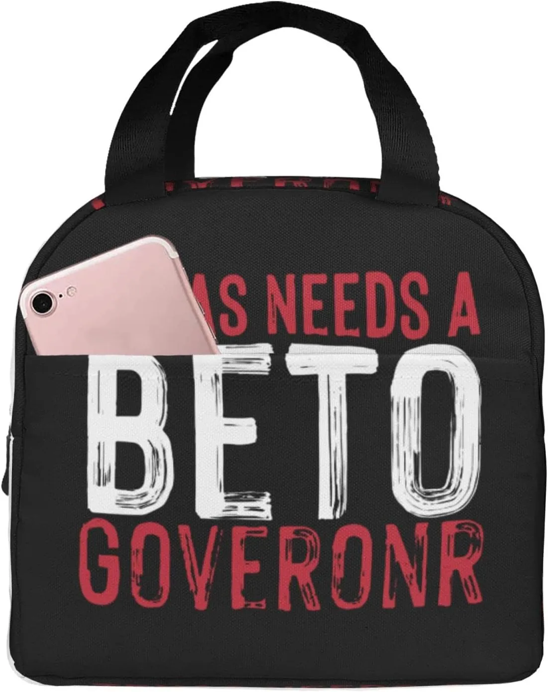Texas Needs A Beto Governor Reusable Portable Foil Thickened Insulated Bento Bag For Both Men And Women