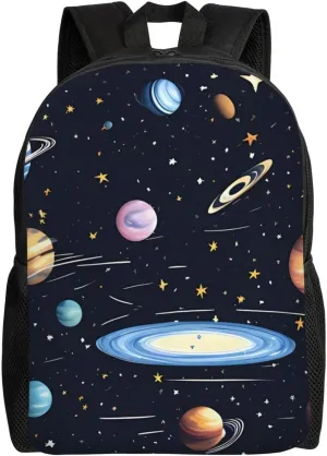 The Solar Family Backpack For Women Men Travel Laptop Backpack Rucksack Casual Daypack Lightweight Travel Bag