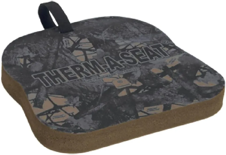 THERM-A-SEAT Traditional Series Insulated Hunting Seat Cushion, Brown, 1.5" Thick, 13" x 14" x 1.5"