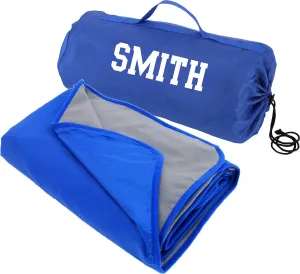 Threadart Personalized Outdoor Rainproof & Windproof Thick Stadium Blanket | for Camping, Picnic, Sports, Festivals, Football, Baseball, Concerts, Parks, Beach 55" x 79"