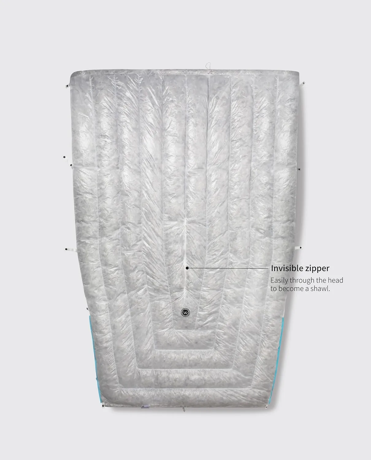 Tiny PRO Series 10D Lightweight 800FP Wearable Down Sleeping Bag Quilt for Backpacking Camping Adult Outdoor Travel Sleeping Bag