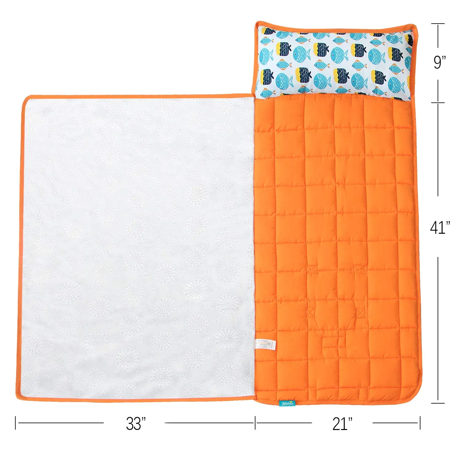 Toddler Nap Mat with Pillow and Blanket, Cot Nap Mats for Standard Daycare Preschool, Roll up Lightweight Portable Sleeping Bag for Kids, Super Soft Cozy, Pink Cloud, 52" x 23"