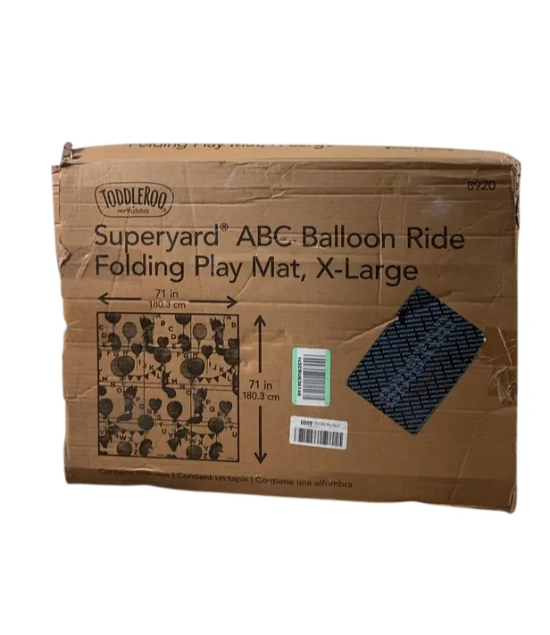 Toddleroo By North States Foldable Padded Play Mat, ABC Balloon