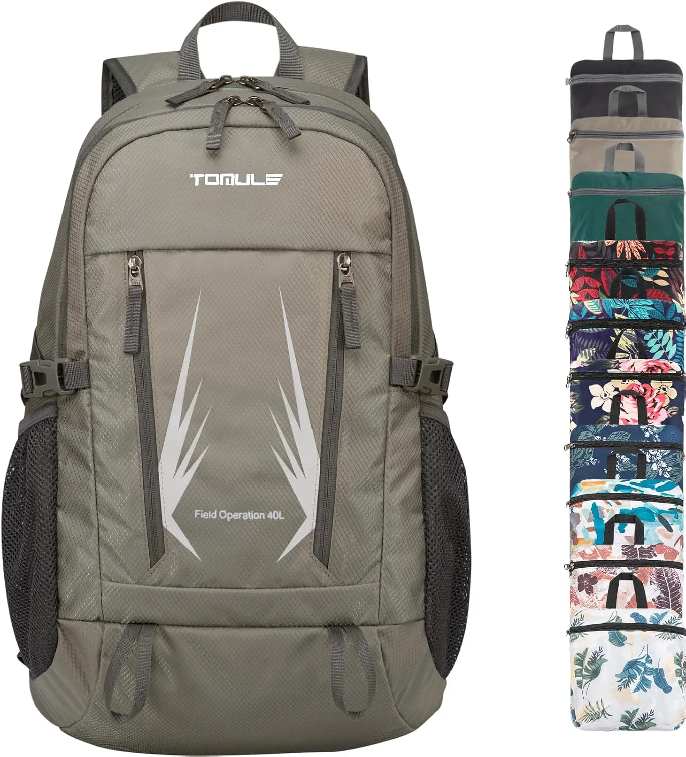 TOMULE Day Hiking Backpack - Small Waterproof Travel Backpack for Women, 40L