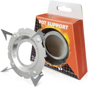 TonGass Camping Stove Support Compatible with Jetboil - Stainless Steel Portable Camp Pot Stand for Jetboil Burner Replacement - Accommodates Up to 9" Skillets or 2L Cook Pots