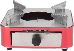 TOPINCN Drawer Type Alcohol Burner, Portable Solid Alcohol Stove, Compact Burner with Torch for Outdoor Camping, Travel,