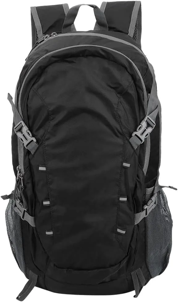 Topyond Backpack Hiking Backpack Waterproof Bag Travel Bag Lightweight Packable Backpack 40L Large Capacity for Outdoor Camp Mountaineering Hiking Travel Black