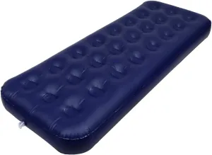 Totority 1pc Portable Inflatable Air Mattress Bed Flocking Beach Mat for Camping Lightweight Foldable Design Comfortable Single Bed Easy to Carry Leak Insulated