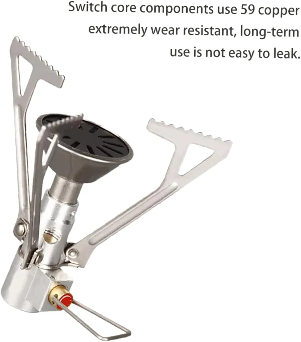 Totority 2 Pcs Camping Stove Propane 17g Gas Camping Stove Windscreen Portable for Outdoor Activities Picnics and Hiking