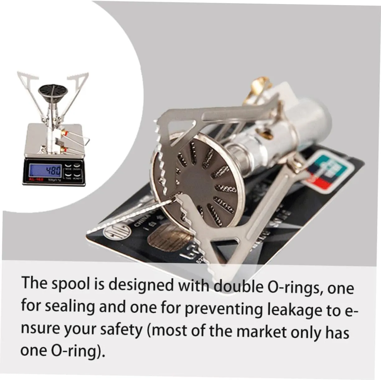 Totority 2 Pcs Camping Stove Propane 17g Gas Camping Stove Windscreen Portable for Outdoor Activities Picnics and Hiking