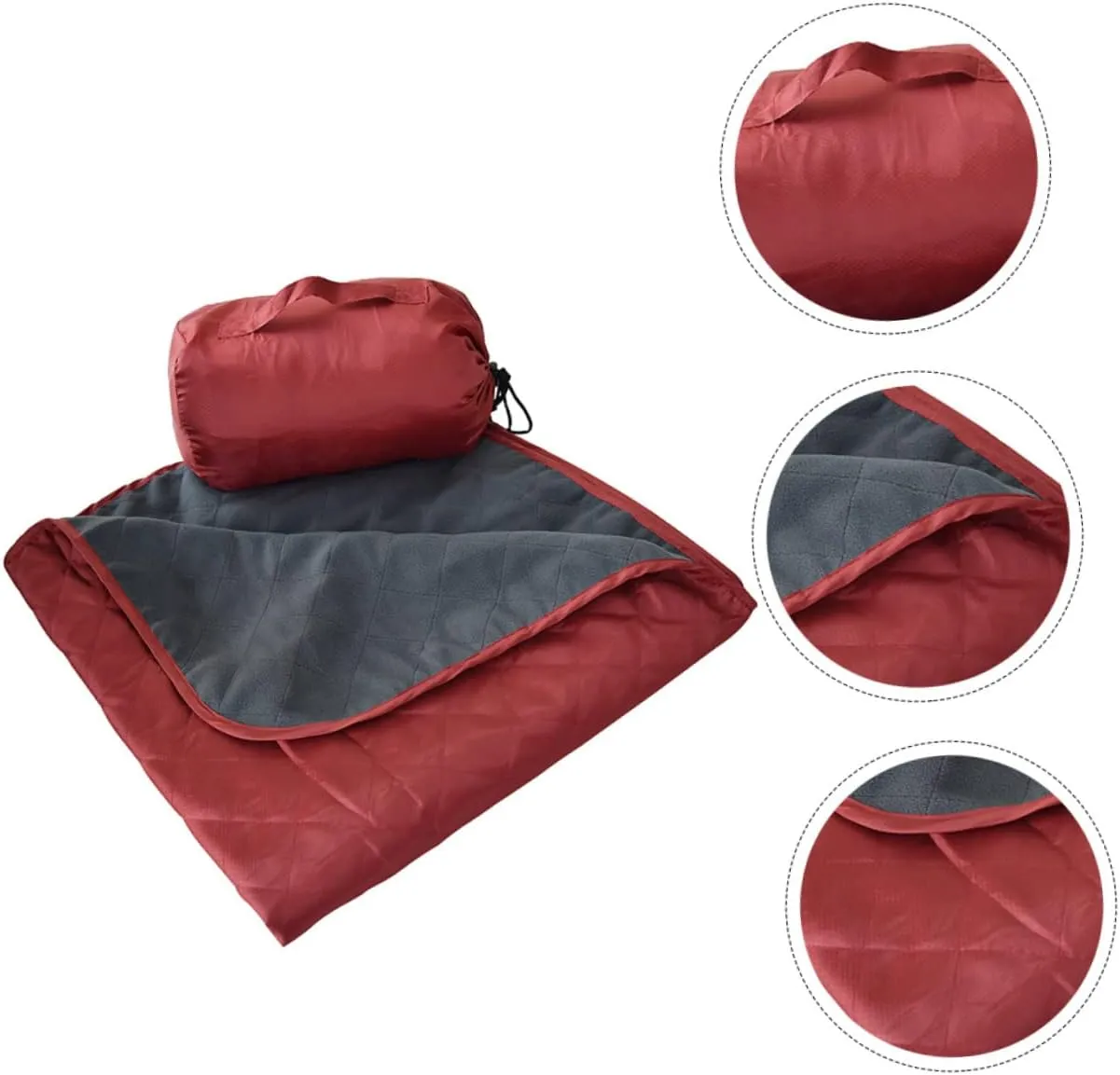 Totority Picnic Mat Outdoor Camping Blanket Picnic Mat Camping Blanket Waterproof Ground Cover Fleece