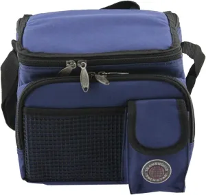 Transworld Durable Deluxe Insulated Lunch Cooler Bag (Many Colors and Size Available) (9" x 7" x 8", Navy)