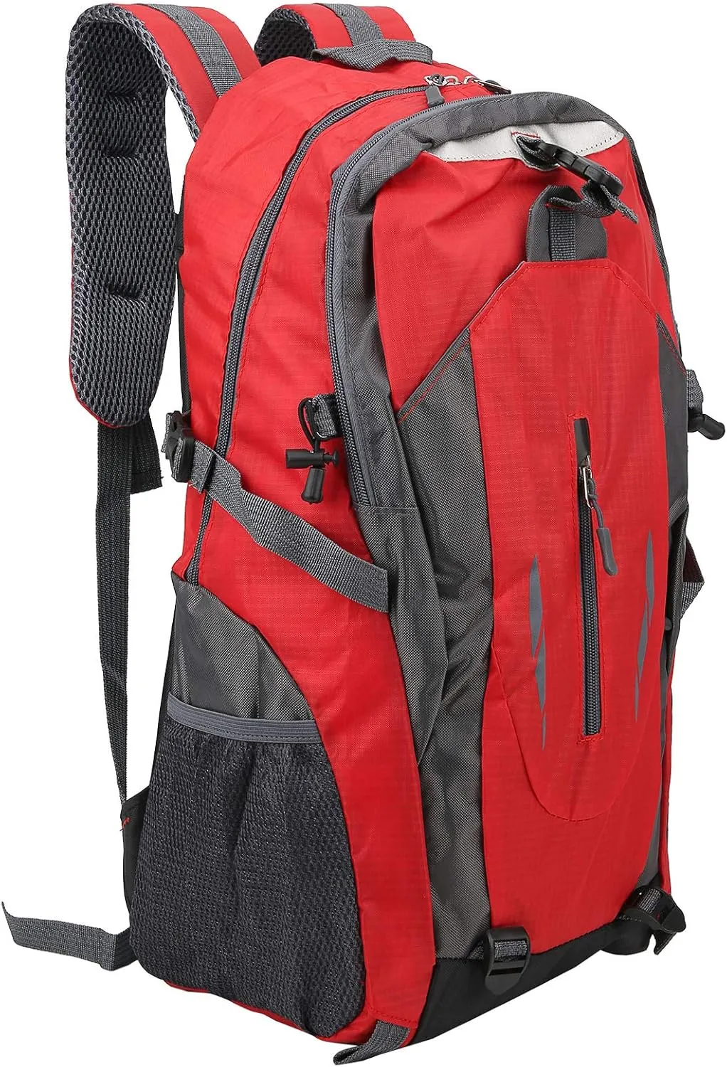 Travel Backpack,Climbing Backpack,6 Colors 40L Waterproof Backpack Shoulder Bag for Outdoor Sports Climbing Camping Hiking (红色)