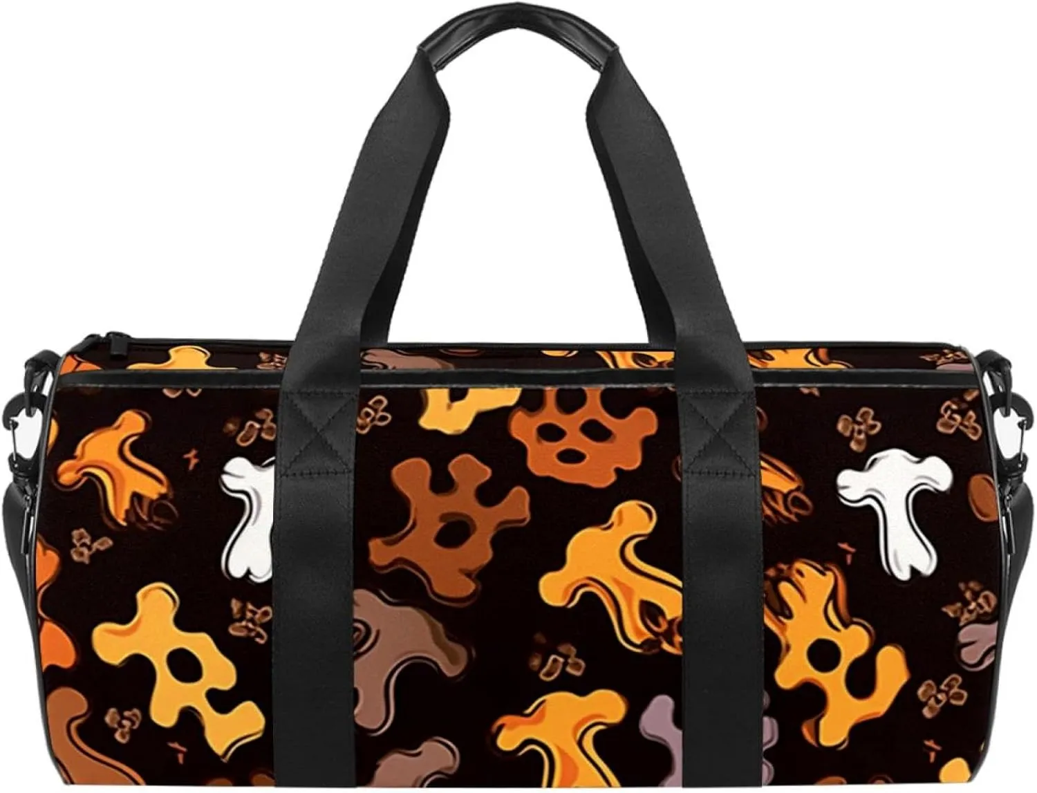 Travel Bag,Mens Gym Bag,Womens Gym Bag,Bones and Paw Print,Sports Bag