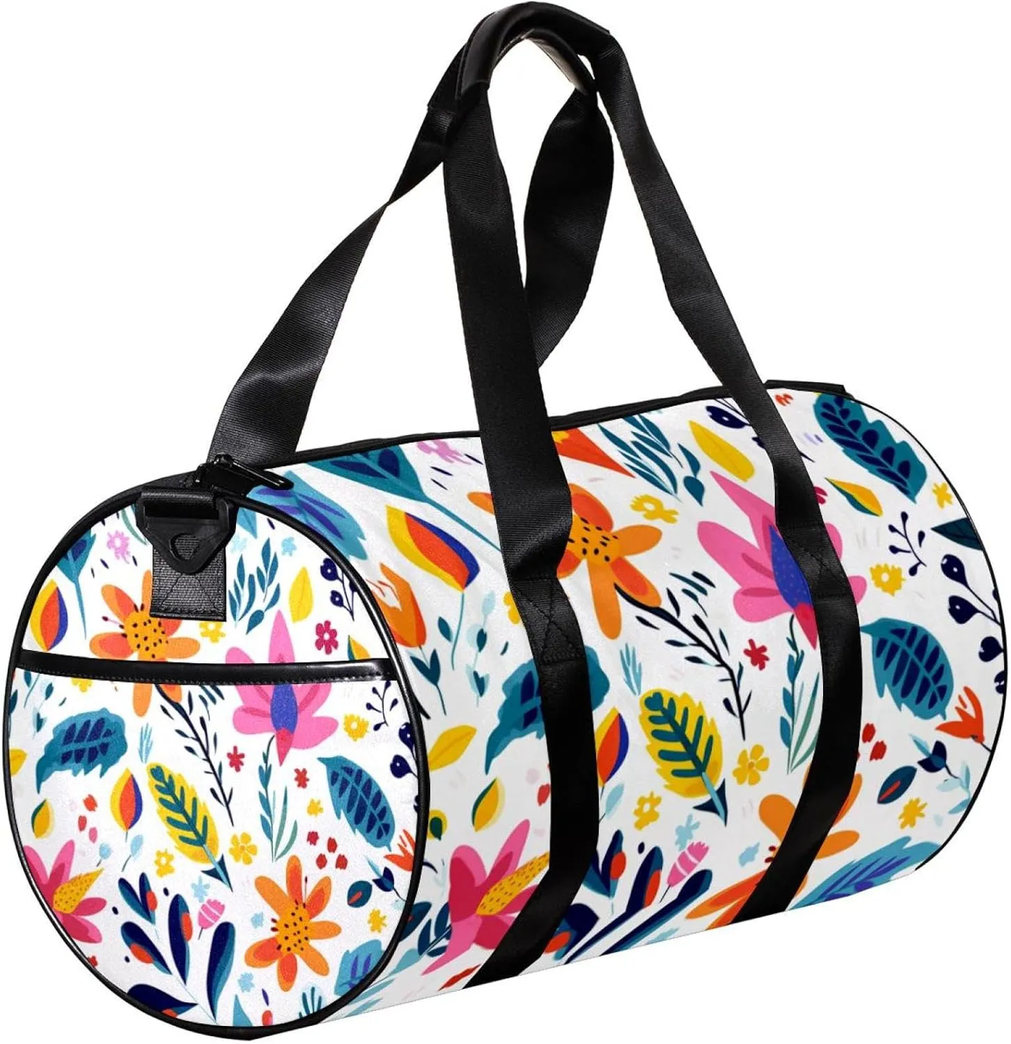 Travel Bag,Mens Gym Bag,Womens Gym Bag,Colorful Christmas Flower,Sports Bag