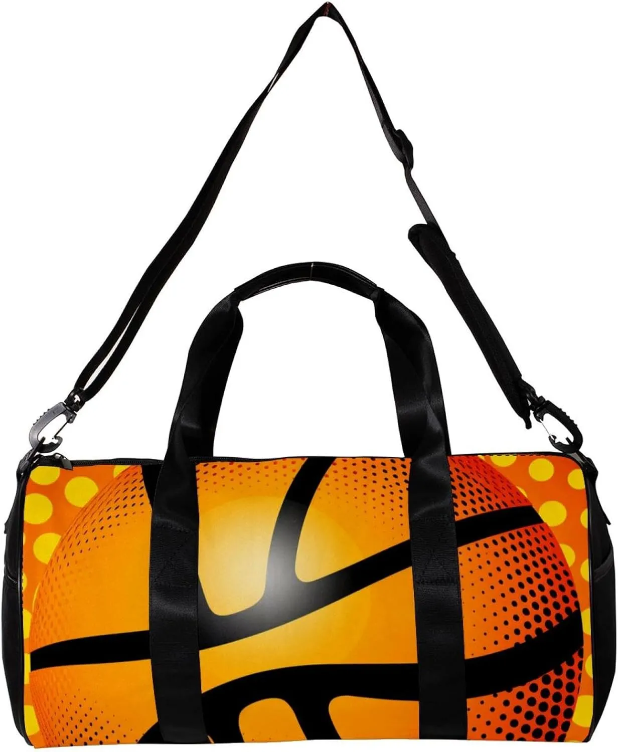 Travel Bag,Mens Gym Bag,Womens Gym Bag,Dot Basketball Texture,Sports Bag
