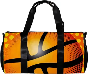 Travel Bag,Mens Gym Bag,Womens Gym Bag,Dot Basketball Texture,Sports Bag