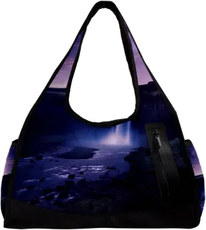 Travel Bag,Mens Gym Bag,Womens Gym Bag,Univers Galaxy Waterfall River,Sports Bag