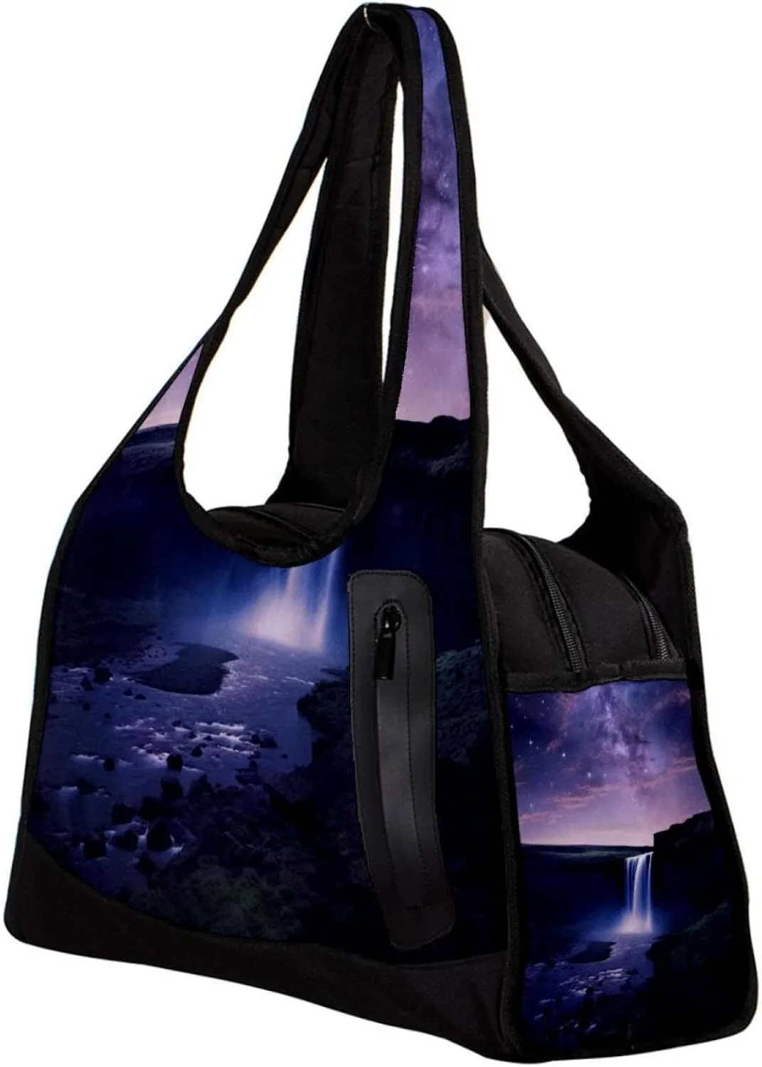 Travel Bag,Mens Gym Bag,Womens Gym Bag,Univers Galaxy Waterfall River,Sports Bag