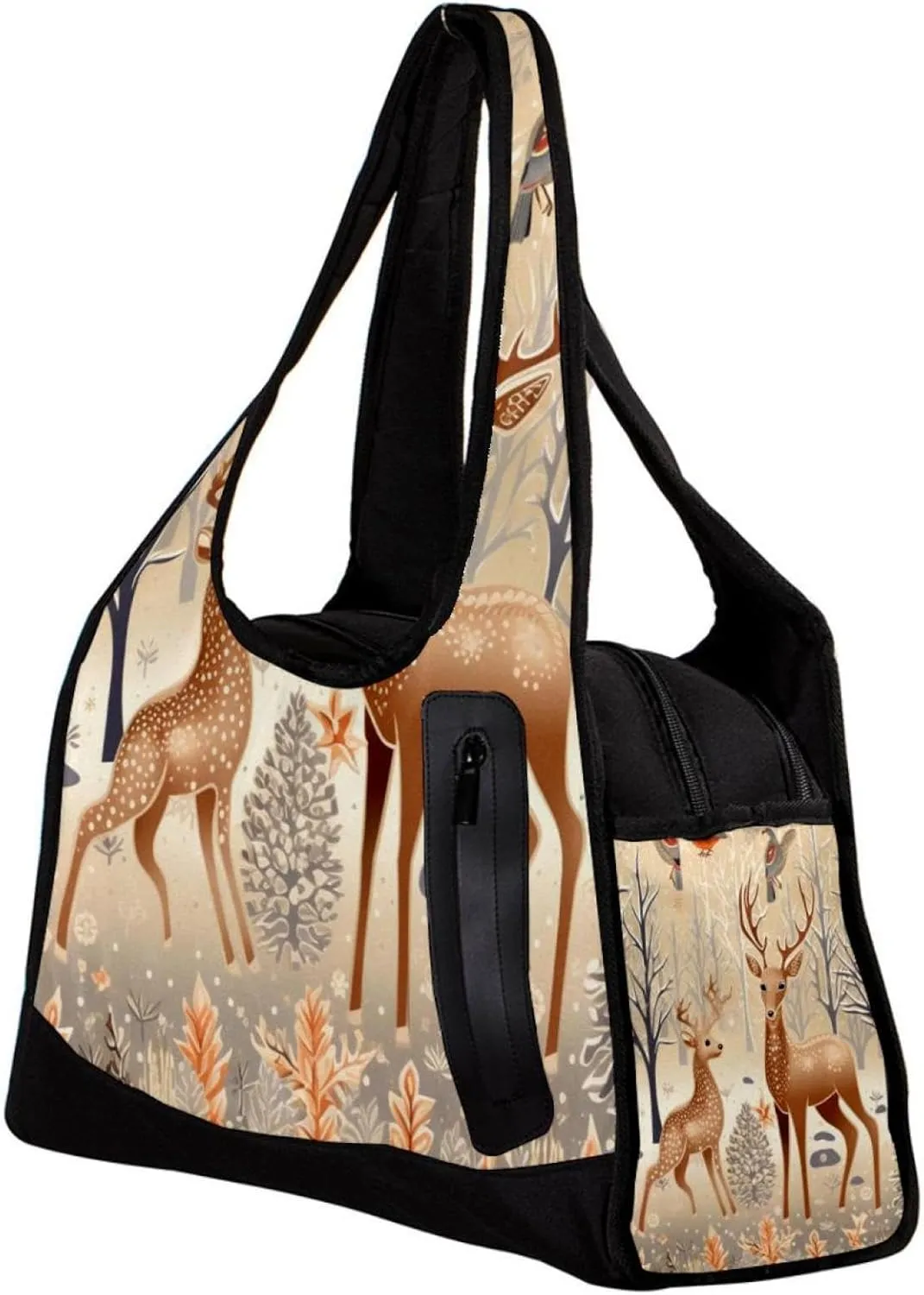 Travel Bag,Mens Gym Bag,Womens Gym Bag,Winter Holiday Christmas Tree Deer,Sports Bag