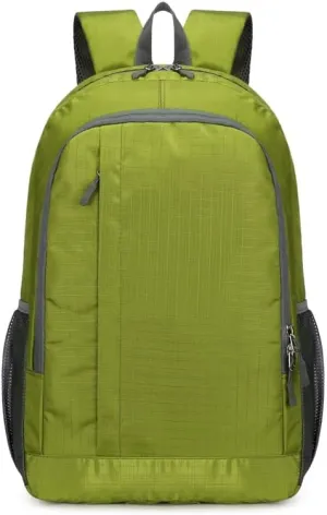Travel - Hiking - mountaineering backpack, foldable waterproof outdoor leisure backpack, blue (green)