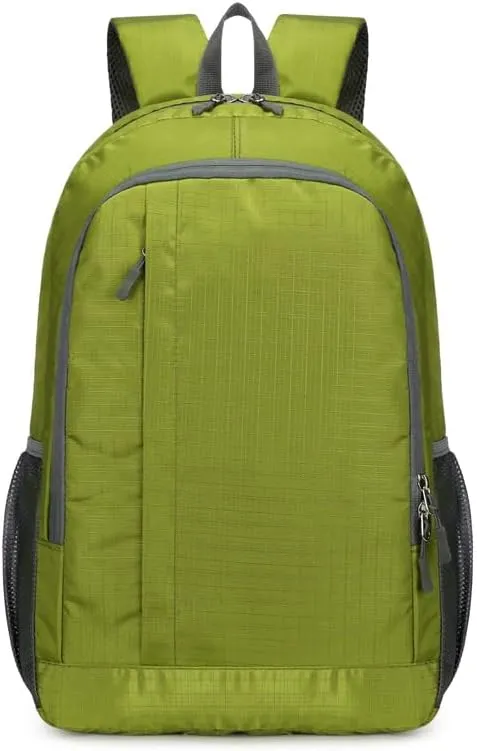 Travel - Hiking - mountaineering backpack, foldable waterproof outdoor leisure backpack, blue (green)