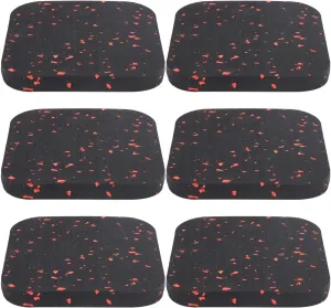 Treadmill Mat, High Density Rubber Sound Absorption Waterproof Exercise Equipment Mat Safety Protection Non Slip Fitness Mat for Hardwood Floors and Carpet Protection Gym Equipments(red)