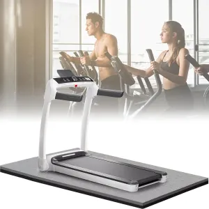Treadmill Soundproof and Shock Absorbing Pad Non-Slip Protect The Floor Suitable for Treadmill Rowing Machine Bicycle for Hard Floor & Carpet Protection(Size:80x170cm,Color:Black)