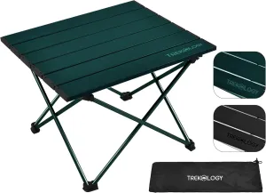 TREKOLOGY TALU Portable Folding Beach Table - Lightweight Travel Camp Table | Small Camping Table for Outdoor Adventures | Foldable, Compact, and Sturdy - Perfect for Camping, Picnic, Beach Trips