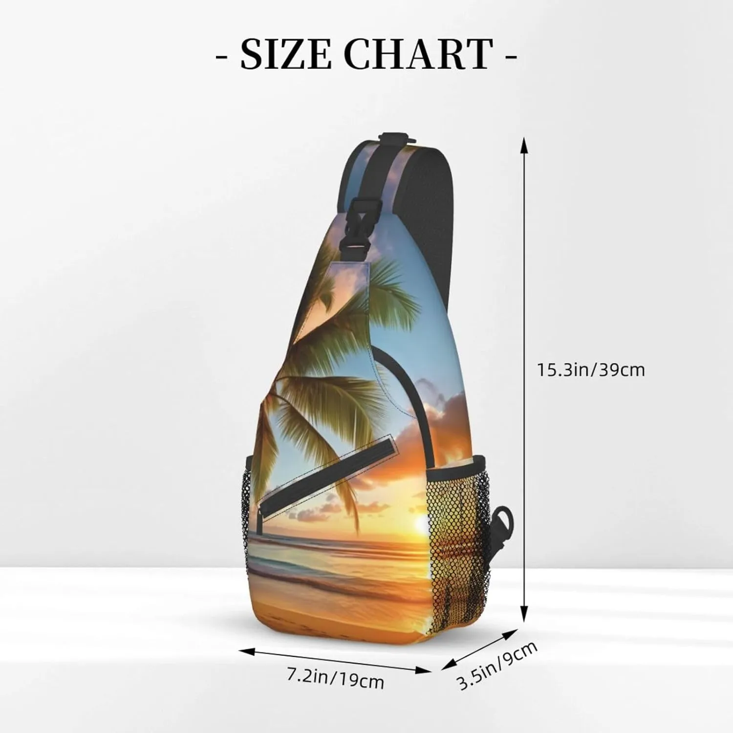 Tropical Rainforest Jungle Scene Print Cross Chest Bag Diagonally Men Cross Chest Bag Diagonally