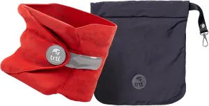 trtl Travel and Airplane Pillow - Real Sleeping Experience on Long Flights - Neck and Shoulder Support - Super-Soft, Lightweight, Easy-to-Carry, and Machine-Washable Flight Pillow - Red