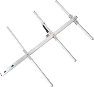 TWAYRDIO YAGI Antenna High Gain UHF 400-470MHz Foldable 3 Elements Aluminum Alloy Outdoor Radio Antenna with SL16 Female Connector for Motorola Kenwood Yaesu HYT Two-way Radio