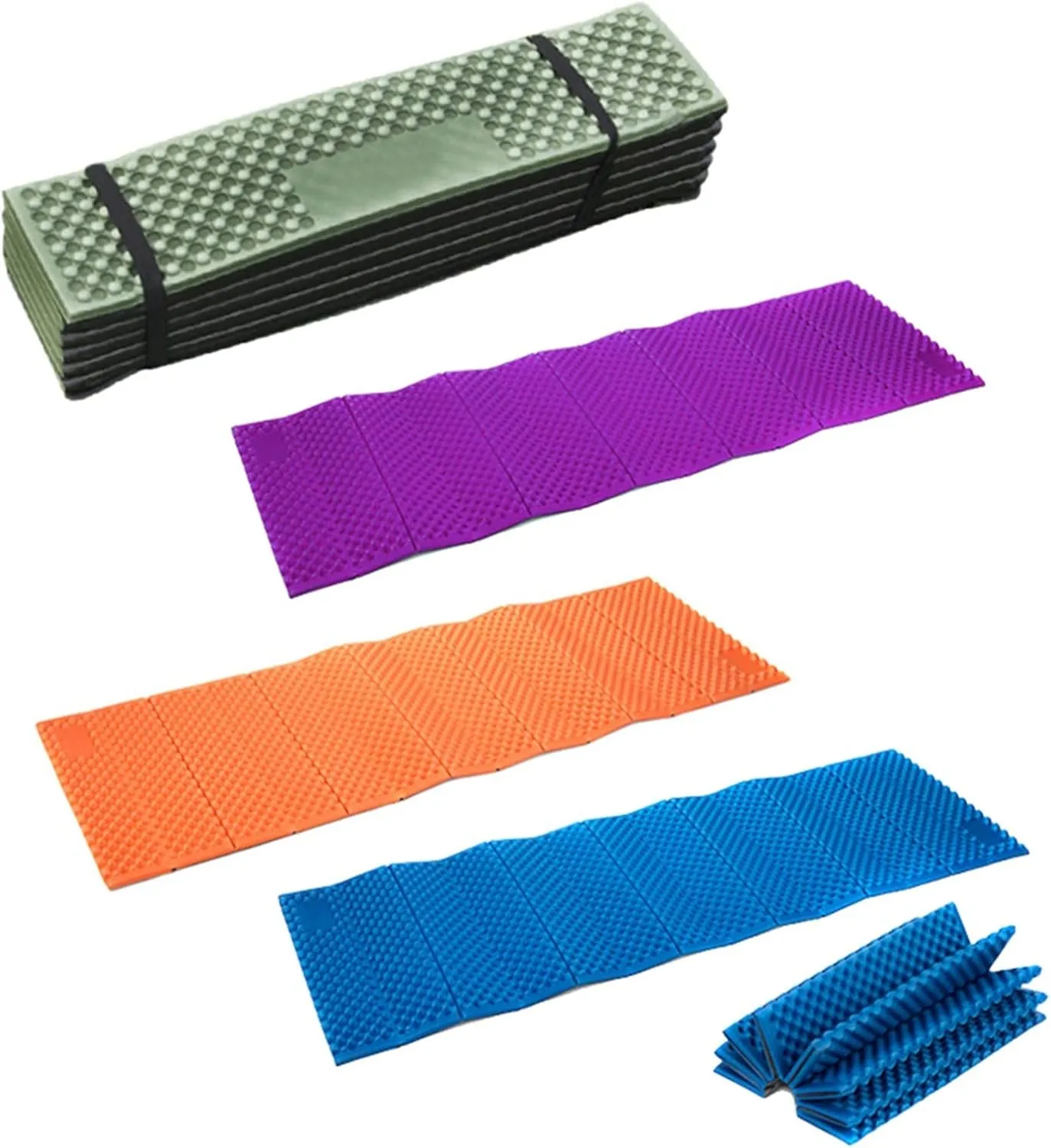 Ultra Light Foam Camping Mat - Moisture-Proof Mattress for Picnic, Yoga, Hiking, and Beach (Color : Purple)