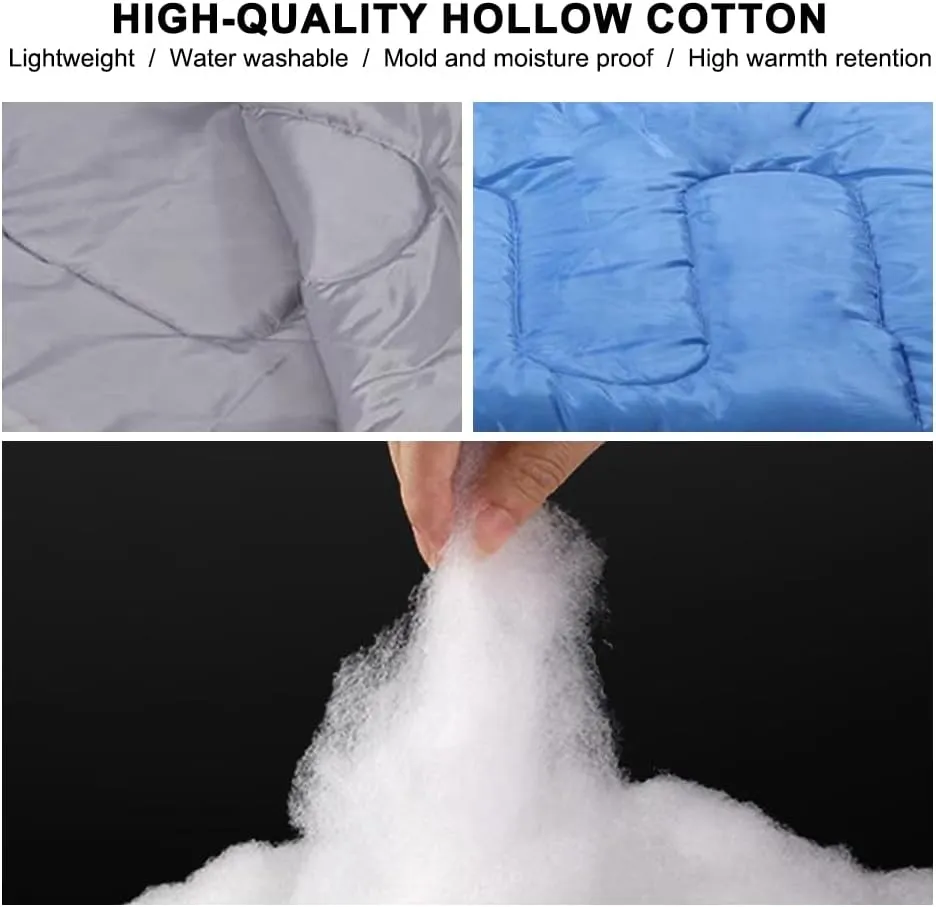 Ultra Light Sleeping Bag for Backpacking Compartment for Adults 170T 4 Seasons Hooded Travel Dirt-Proof Spacious and Comfortable Warm and Windproof