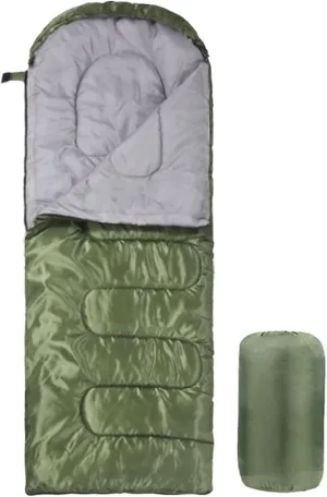 Ultra Light Sleeping Bag for Backpacking Compartment for Adults 170T 4 Seasons Hooded Travel Dirt-Proof Spacious and Comfortable Warm and Windproof