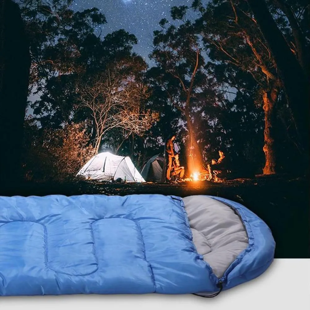 Ultra Light Sleeping Bag for Backpacking Compartment for Adults 170T 4 Seasons Hooded Travel Dirt-Proof Spacious and Comfortable Warm and Windproof