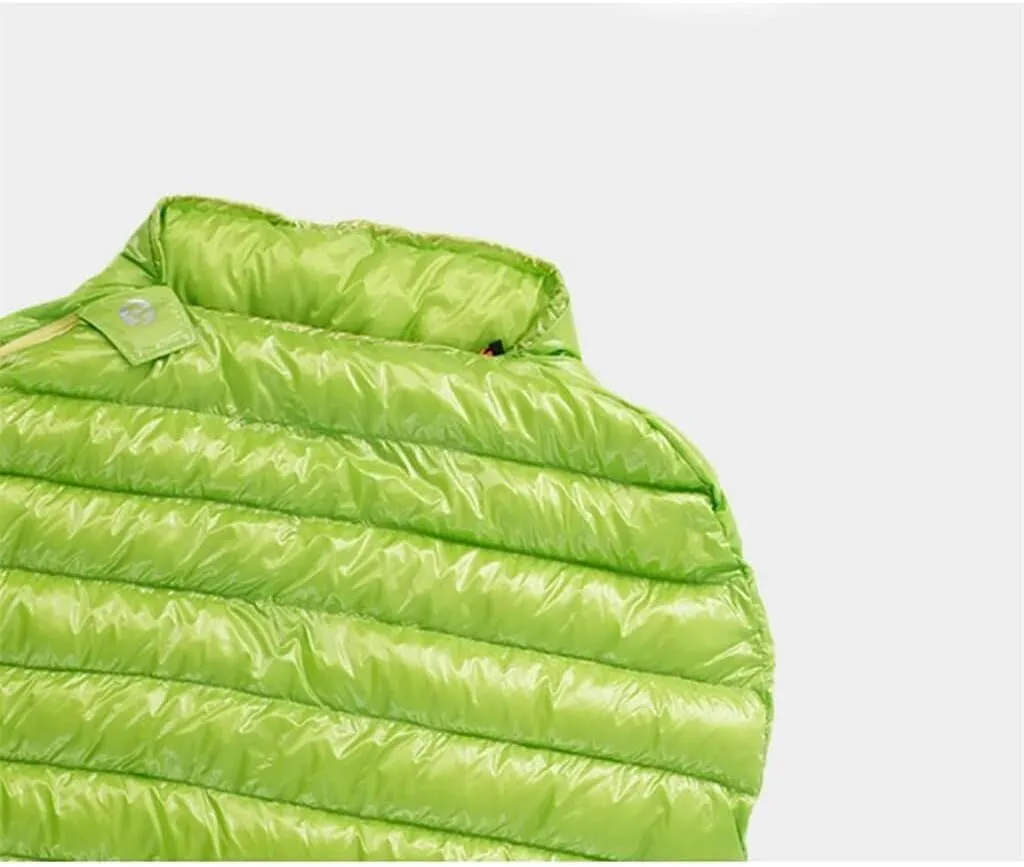 Ultralight Goose Down Sleeping Bag – 800FP, 4-Season, Waterproof, Baffle Design, Compact for Hiking & Camping