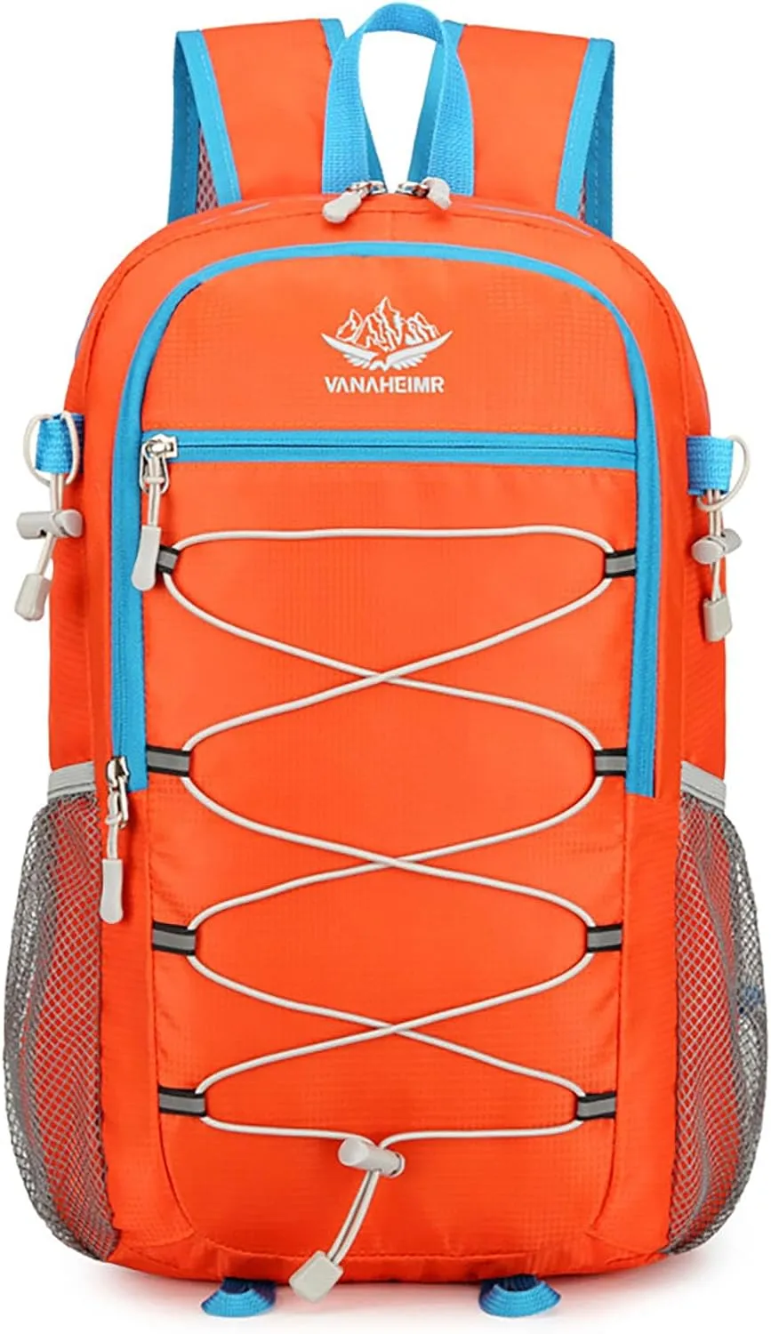 Ultralight Lightweight Large Capacity Packable Foldable Outdoor Travel Camping Hiking Backpack Rucksack (Orange)