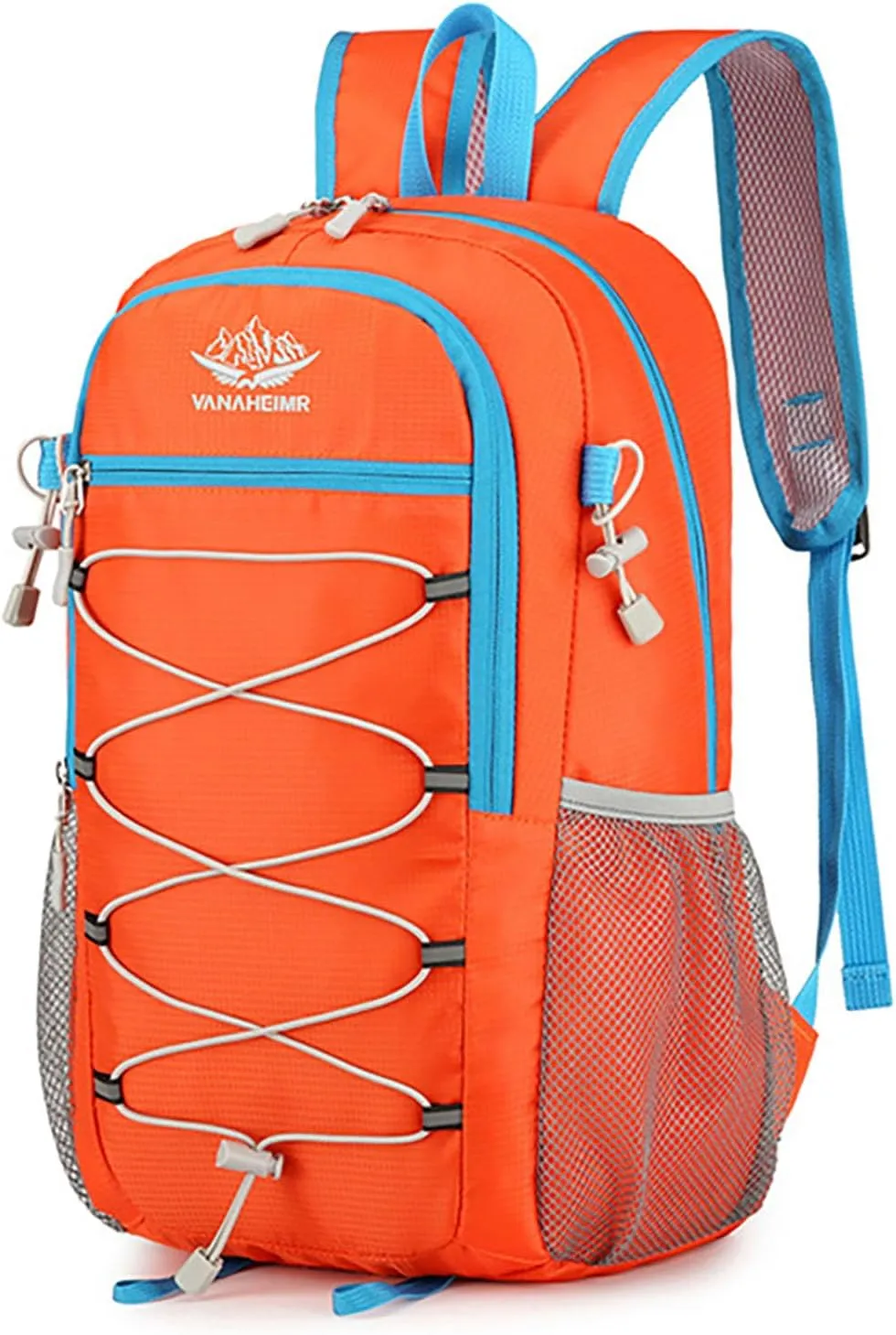 Ultralight Lightweight Large Capacity Packable Foldable Outdoor Travel Camping Hiking Backpack Rucksack (Orange)