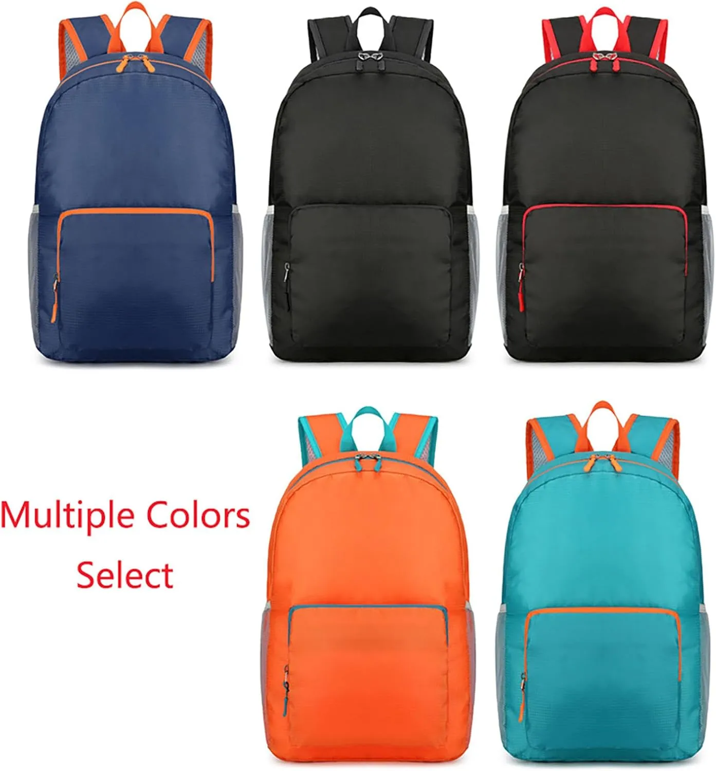 Ultralight Packable Backpack 16 Inch Waterproof Travel Daypack for Camping Hiking Outdoor (Orange)