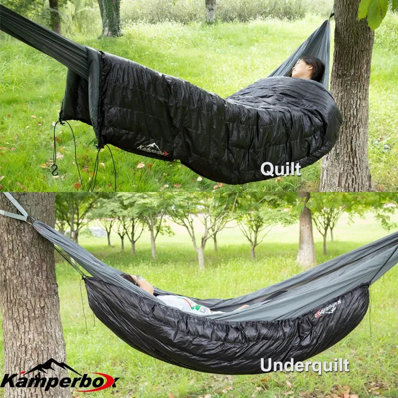 Underquilt Sleeping Bag Down Blanket Hybrid - Camping Quilt Sleeping Bag