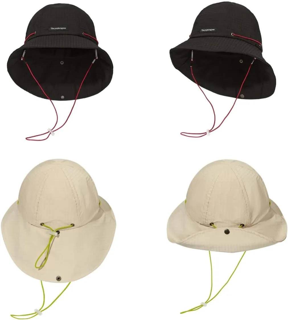 Unsex Outdoor Sun Hat Waterproof Bucket Hat with Chin Strap Quick Dry Packable UV Protection