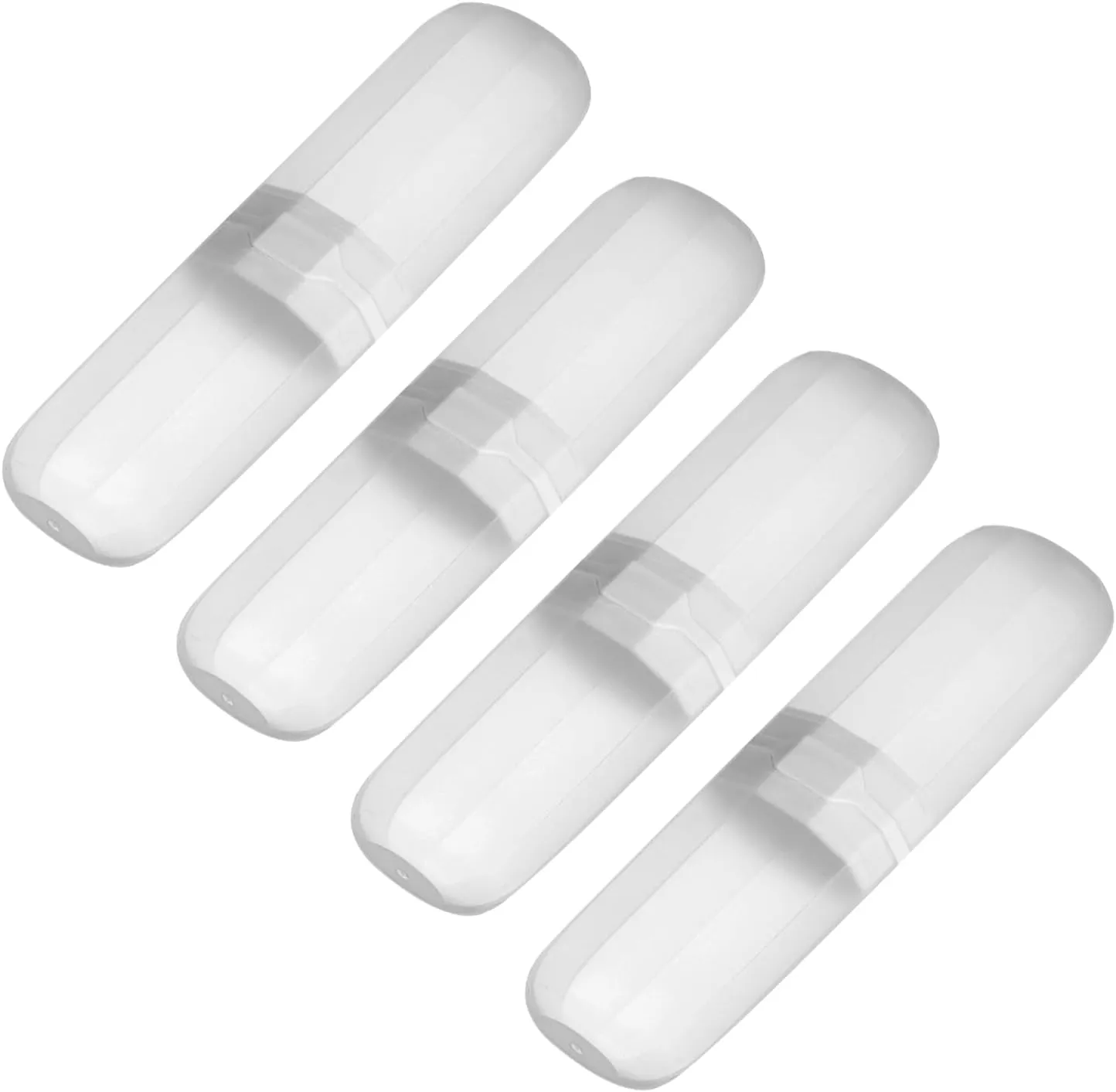 uxcell 4pcs Travel Toothbrush Case Translucent White Portable Toothbrush Holder Plastic Toothbrush Organizer Storage Container Covers for Home Travel Business Camping